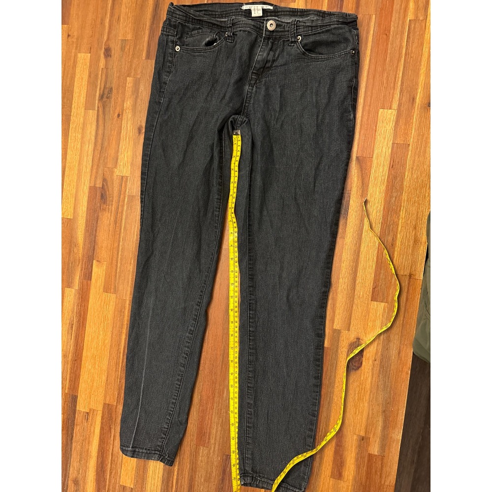 Forever 21 Skinny Ankle Jeans Womens 28 Black Good Faded Five Pocket Denim
